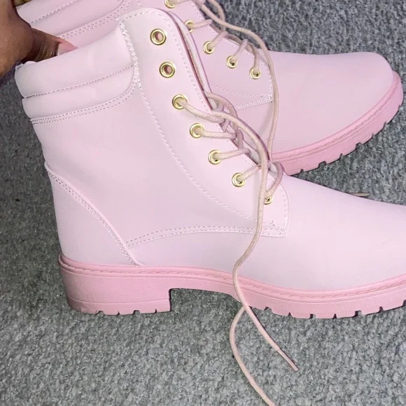 Pink Women's Boots - Picture 6 of 8